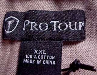 Mens New Pro Tour Golf Vest Sweater Taupe 2XL $50  