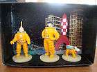 rare set of 3 metal figures tintin explorers on the moon moulinsart 