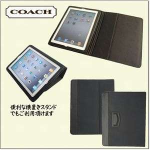 Coach Leather Ipad 1 & 2 Tablet Mahogany Case   F77228  