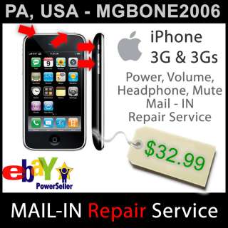 Auction for (1) iPhone 3G/3Gs Headphone/Power Button/Volume/Vibrate 