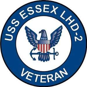  US Navy USS Essex LHD 2 Ship Veteran Decal Sticker 3.8 