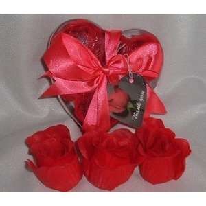   Box   Red (Set of 12) with Satin Ribbon & Thank You Card   Wedding