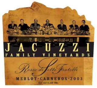 Jacuzzi Rosso di Sette Fratelli Merlot 2003 