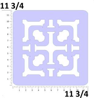Geometric Pattern Stencil Great for walls & floor 0282  
