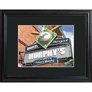  Los Angeles Dodgers Personalized Pub Sign with Frame 