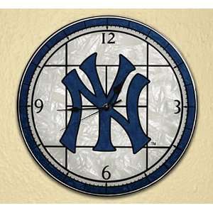  MLB Art Glass Clock