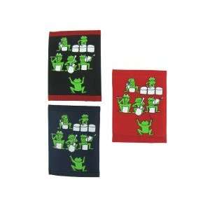  wallet with frog design assorted colors   Case of 24