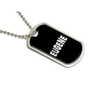 Eugene   Name Military Dog Tag Luggage Keychain