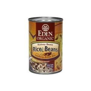  Eden Organic Rice & Beans, Kidney Beans, 15 oz, (pack of 6 