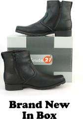 Mens Zip Ankle Casual Boots Brown / Black. All Sizes  