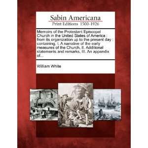 Memoirs of the Protestant Episcopal Church in the United States of 