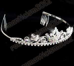 FREE Wedding/Br​idal swarovski crystal veil tiara comb  
