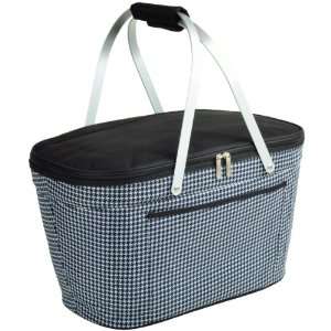  Picnic at Ascot Collapsible Cooler Basket, Houndstooth 