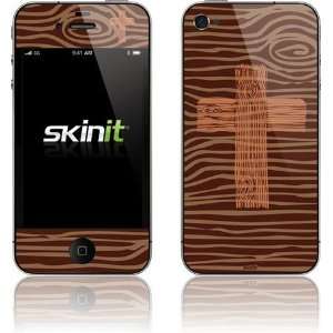  Rugged Wooden Cross skin for Apple iPhone 4 / 4S 