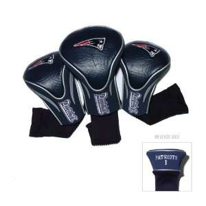  New England Patriots NFL 3 Pack Contour Fit Headcover 