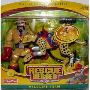 com Rescue Heroes Wildlife Team Moe Zambeek & Spotter Jungle Team Toy 