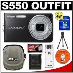 Nikon Coolpix S550 10 Megapixel Digital Camera (Graphite 