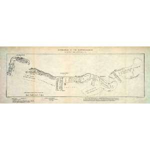  Lithograph Map Sketch Plan Witwatersand Table Estimates Johannesburg 
