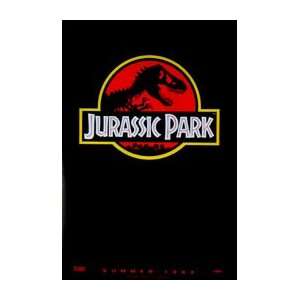  Jurassic Park Advance Red Original One Sheet Movie Poster 