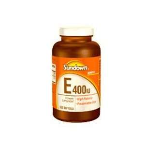  Sundown Natural Vitamin E 400 IU Softgel Capsules   100 ea 