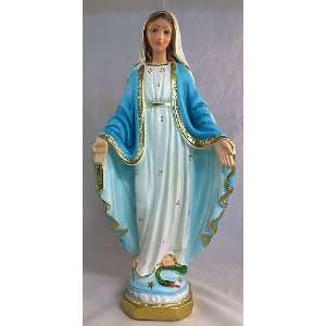    OUR LADY OF GRACE ITALIAN MADE PLASTER STATUE 12in