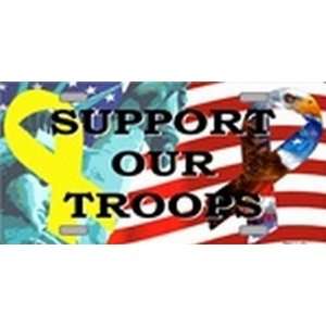 Support Our Troops Ribbons license plates plate tag tags auto vehicle 