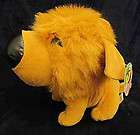 Toy Network Snubbies Gold Fuzzy Plush Stuffed Puppy Dog Tags Animal 