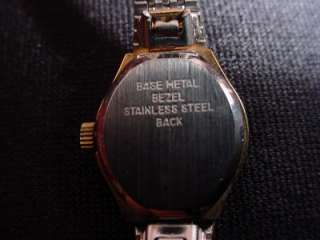 Vintage Benrus Ladies Diamond Quartz Wrist Watch  