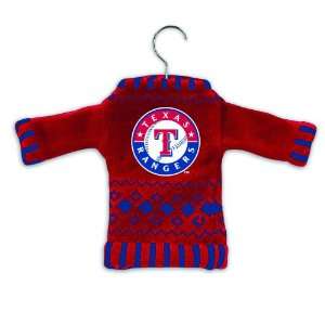  Pack of 4 MLB Texas Rangers Sweater Christmas Ornaments on 