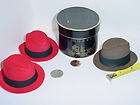  DOBBS FIFTH 5TH AVE NEW YORK SALESMAN SAMPLE WITH HAT BOX FEDORA HAT