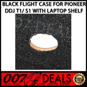 Pioneer DDJ T1/ S1 NEW ProX ALL BLACK FLIGHT DJ CASE LAPTOP SHELF X 