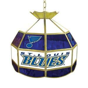  St Louis Blues 16 Inch Diameter Stained Glass Pub Light 