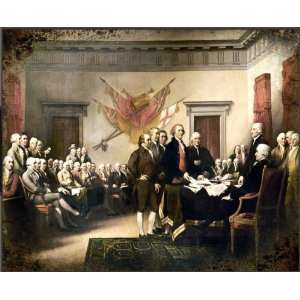  Declaration of Independence Signing by John Trumbull 12x10 