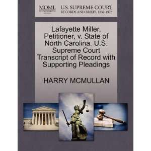   with Supporting Pleadings (9781270400707) HARRY MCMULLAN Books