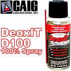 Caig DeoxIT D100 Series Contact Cleaner Concentrated Spray 100% 