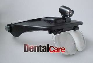 Dental Lab Magnifying Head Loupe Magnifer 4 Lens&Light  