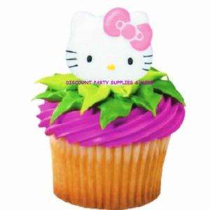 Hello Kitty Cupcake Rings Party Favors Decorations  