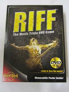 Hard Rock Cafes Riff the Music Trivia DVD Game 794764045000  