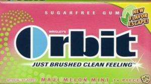 Wrigleys Orbit Maui Melon Mint Chewing Gum   36  