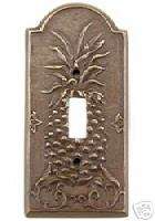 Pineapple Bronze Single Switchplate lightswitch cover  
