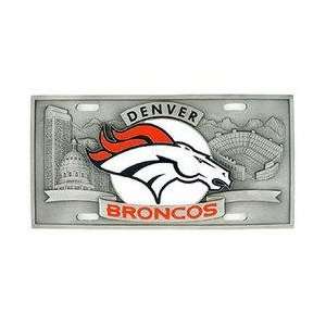  Denver Broncos   3D NFL License Plate
