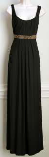 Calvin Klein   Womens Sleeveless Evening Dress, Size M, Black, New 