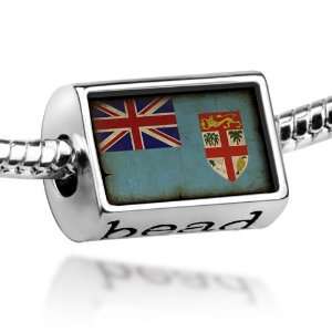  Beads Fiji Flag   Pandora Charm & Bracelet Compatible 