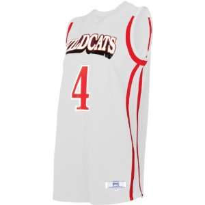 Womens Low Post Fitted Custom Basketball Jerseys WHITE/SCARLET (JERSEY 
