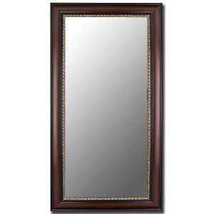 Mahogany and Gold Accent Mirror 