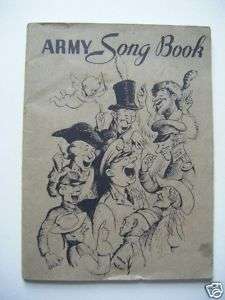 Original 1941 US Army Song Book  