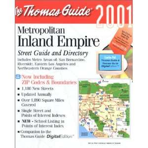  Thomas Guide 2001 Metropolitan Inland Empire Street Guide 