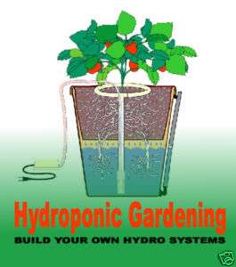 Build Hydroponic Garden Kit aero aerogarden Book on CD  