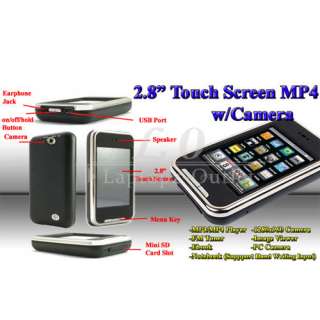 New 4G 4GB 2.8 Touch Screen Camera  MP4 FM Player Free Gift  