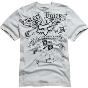 Fox Racing Steel Faith Premium Mens Short Sleeve Sports Wear T Shirt 